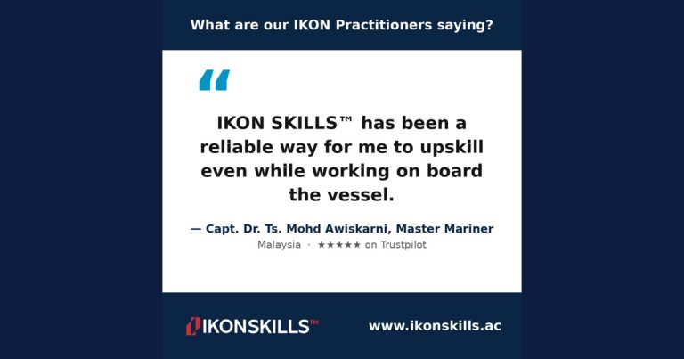 IKON Practitioner review quote from Capt. Dr. Ts. Mohd Awiskarni on Trustpilot